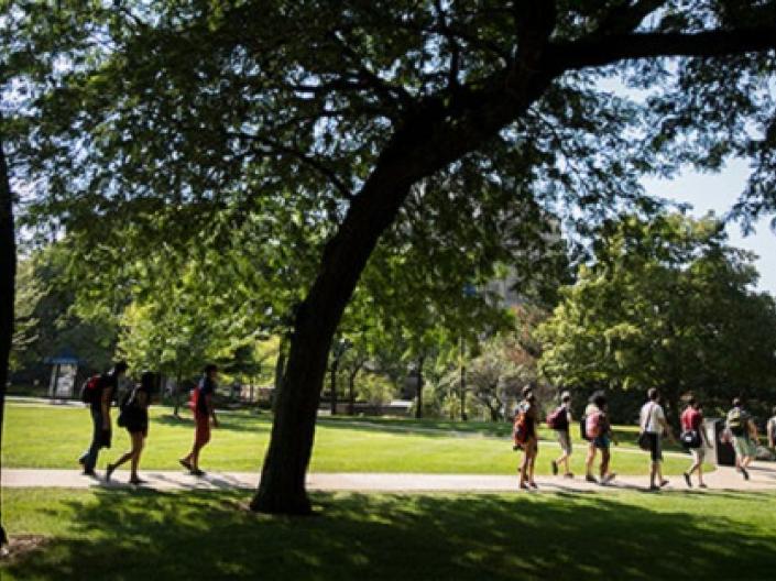 Image of the quad at CWRU.