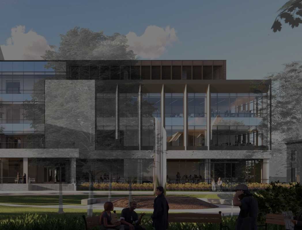 Exterior Quad Elevation of the Interdisciplinary science and engineering building
