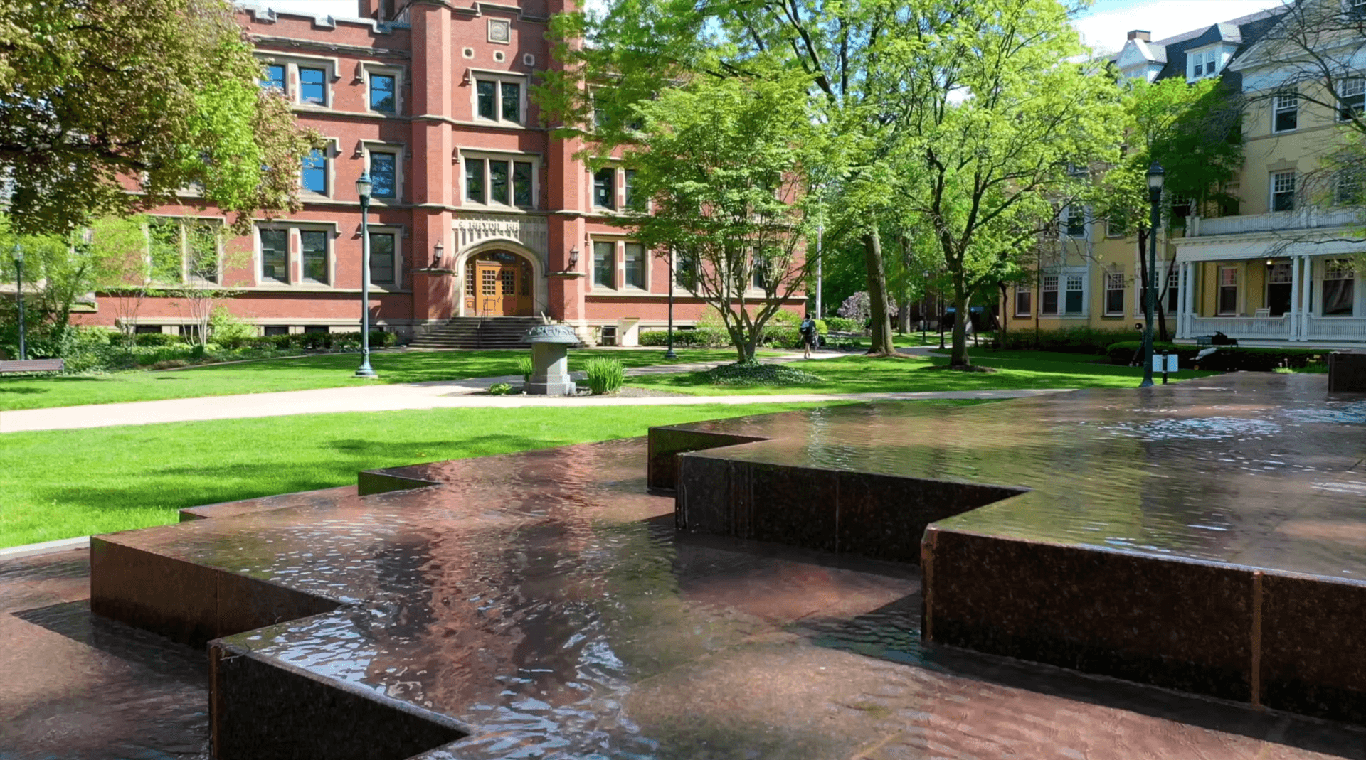 Aerial photo of Case Western Reserve University's campus