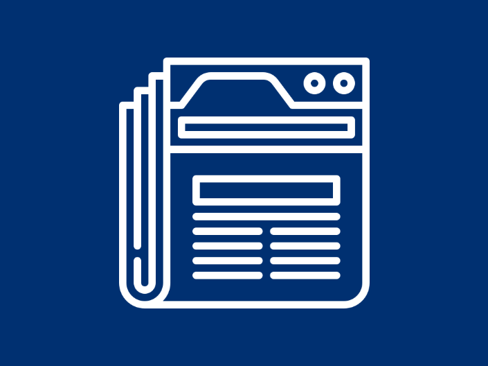 digital icon of newsletter.