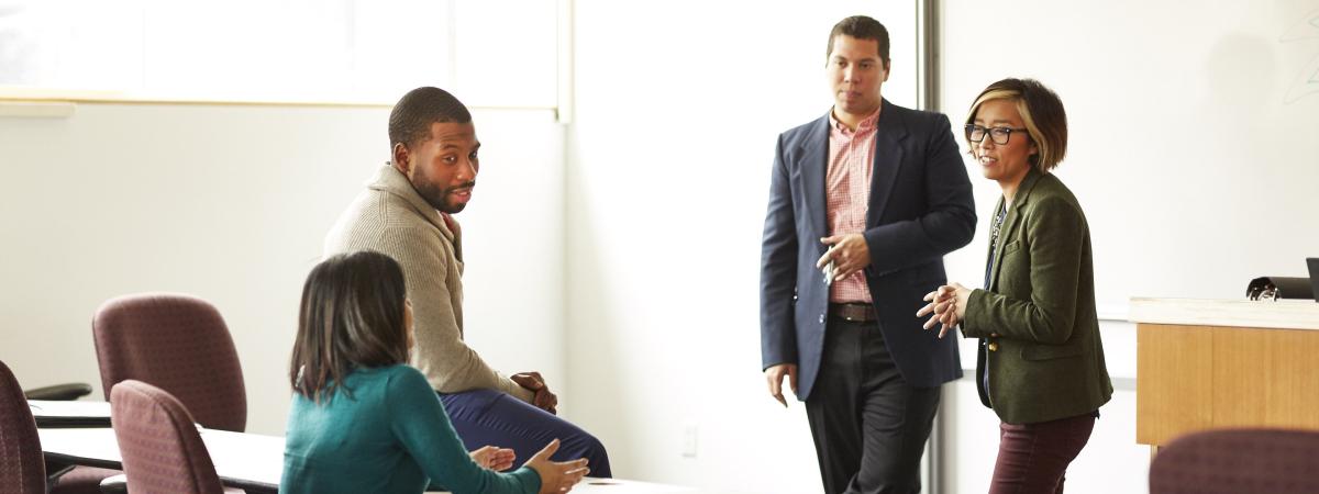 Image of a diverse group planning